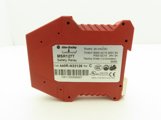 Allen Bradley MSR127T 440R-N23126 Guardmaster Safety Relay Module 24V Series C