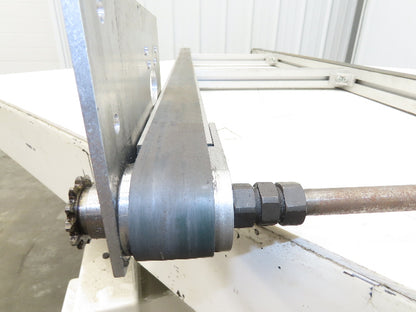 50mm Aluminum Dual Belt Conveyor 40mm Twin Belt 18"OAW 59.5"L No Drive