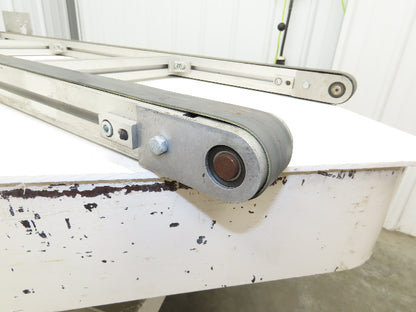 50mm Aluminum Dual Belt Conveyor 40mm Twin Belt 18"OAW 59.5"L No Drive