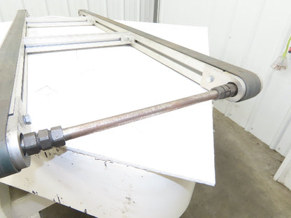 50mm Aluminum Dual Belt Conveyor 40mm Twin Belt 18"OAW 59.5"L No Drive
