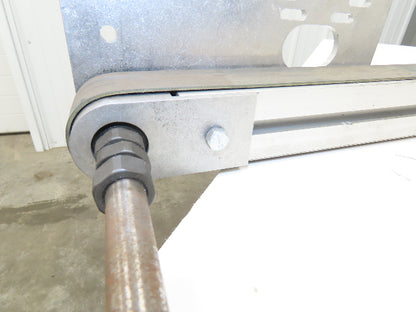 50mm Aluminum Dual Belt Conveyor 40mm Twin Belt 18"OAW 59.5"L No Drive