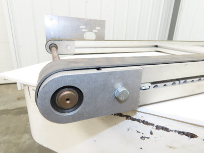 50mm Aluminum Dual Belt Conveyor 40mm Twin Belt 18"OAW 59.5"L No Drive