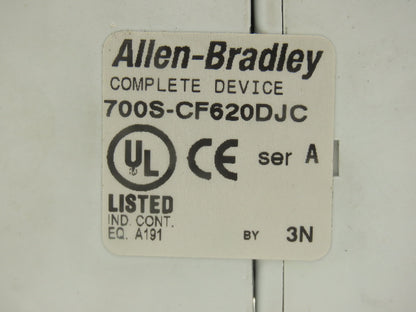 Allen Bradley 700S-CF620DJC Industrial Control Contactor Relay 600v 20A Lot of 4