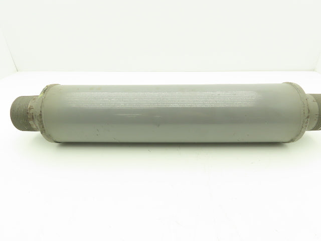 Positive Displacement Blower Inlet Tubular Silencer 18x4" Body Muffler 2.5" NPT