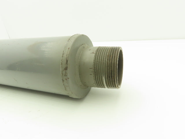 Positive Displacement Blower Inlet Tubular Silencer 18x4" Body Muffler 2.5" NPT