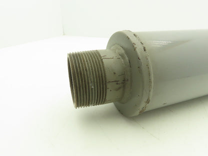 Positive Displacement Blower Inlet Tubular Silencer 18x4" Body Muffler 2.5" NPT