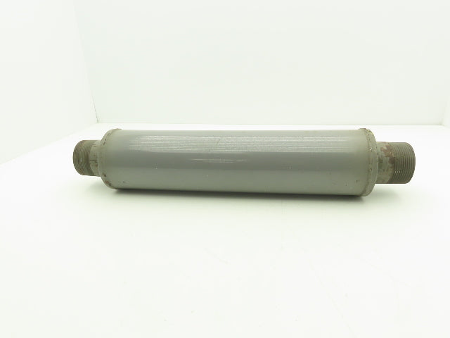 Positive Displacement Blower Inlet Tubular Silencer 18x4" Body Muffler 2.5" NPT