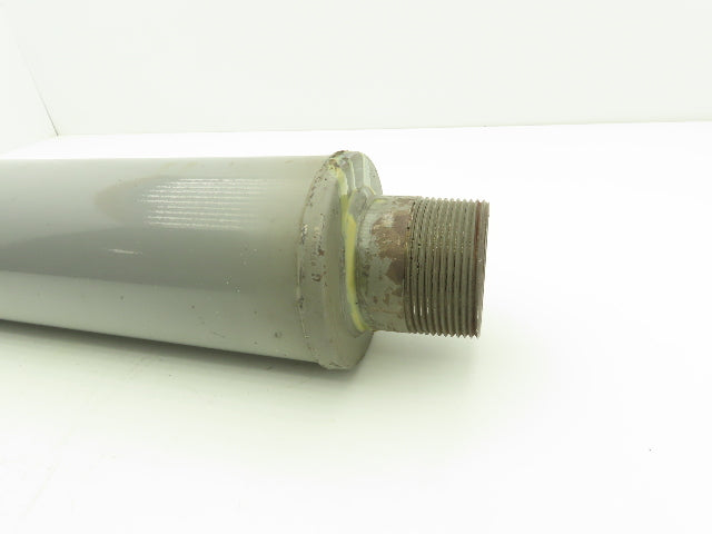Positive Displacement Blower Inlet Tubular Silencer 18x4" Body Muffler 2.5" NPT
