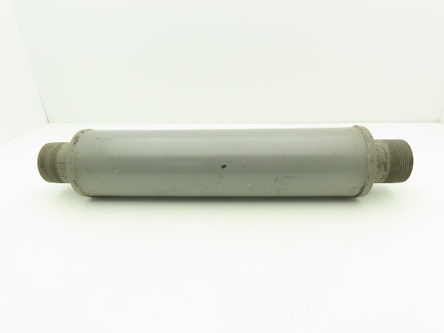 Positive Displacement Blower Inlet Tubular Silencer 18x4" Body Muffler 2.5" NPT
