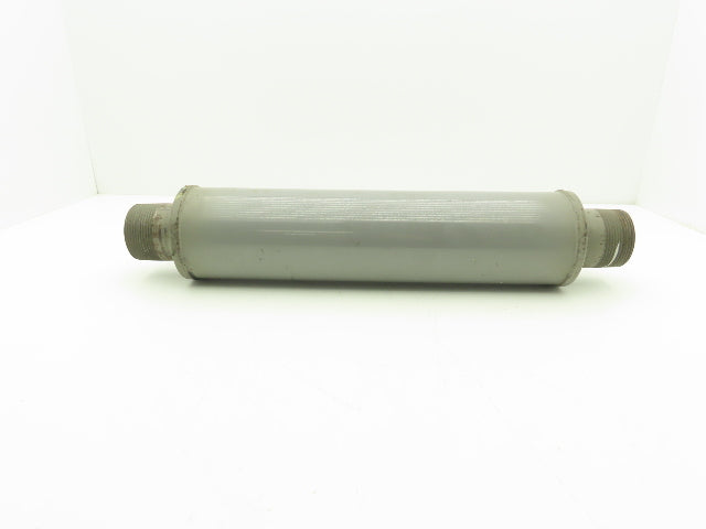 Positive Displacement Blower Inlet Tubular Silencer 18x4" Body Muffler 2.5" NPT