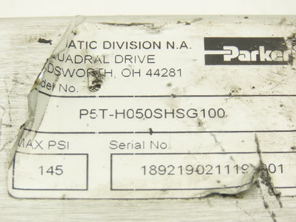 Parker P5T-H050SHSG100 Pneumatic Guided Cylinder 50mm Bore 100mm Stroke