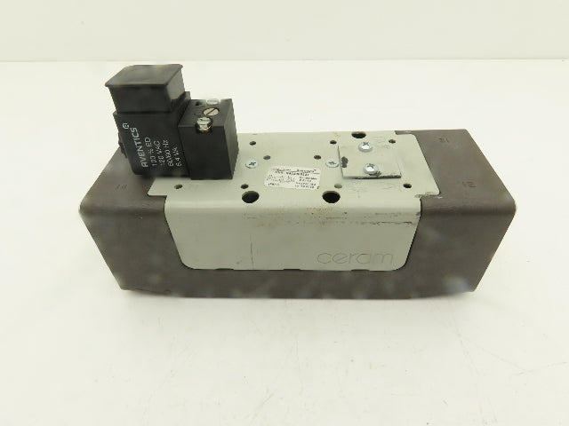 Aventics R432006321 Pneumatic Solenoid Directional Valve 150psi 120VAC Coil