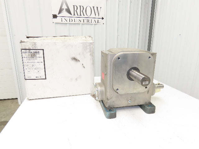 Grove Gear Electra Gear EL-B-852-30-R Worm Gearbox 30:1 Ratio 10Hp 58rpm