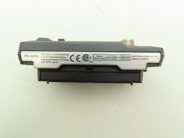 Keyence FD-Q20C Clamp-On Flow Sensor & Mount 1/2" 3/4" Pipe 100lpm