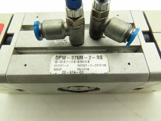 De-Sta-Co DPW-375M-2-NS Robohand Long Finger Pneumatic Parallel Gripper 2"Stroke