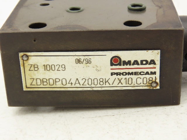 Amada ZDBDP04A2008K/X10C08 HFB Directional Hydraulic Control Valve