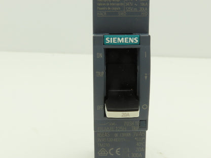 Siemens 3VA5120-6ED11-0AA0 Circuit Breaker 20A 1 Pole 500V 125H