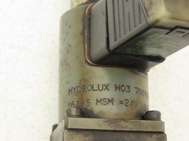 Amada DBEP04A2007KB Hydraulic Directional Control Solenoid Valve Hydrolux 24V