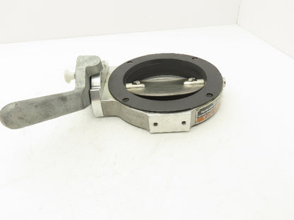 Patterson Kelley 6" Butterfly Valve 316SS Stainless Solids Flow 4-Bolt Wafer