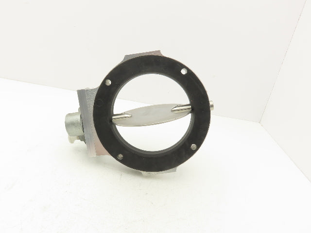 Patterson Kelley 6" Butterfly Valve 316SS Stainless Solids Flow 4-Bolt Wafer