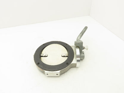 Patterson Kelley 6" Butterfly Valve 316SS Stainless Solids Flow 4-Bolt Wafer