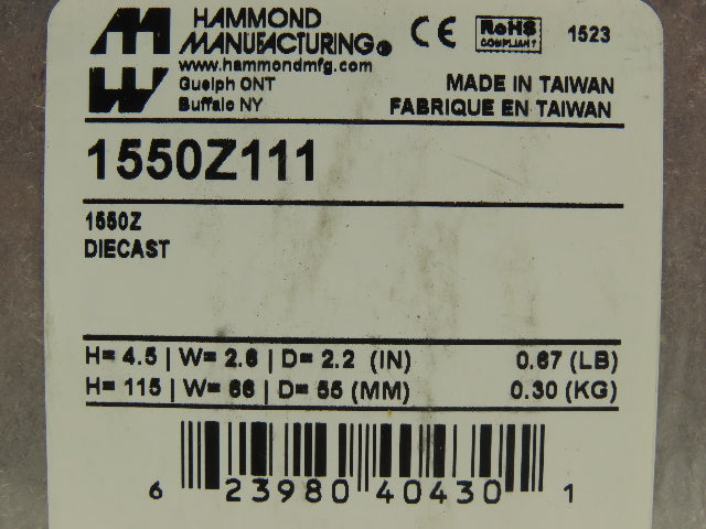 Hammond 1550Z111 Electrical Enclosure Box Die Cast Aluminum 115x65x55mm Lot of 7