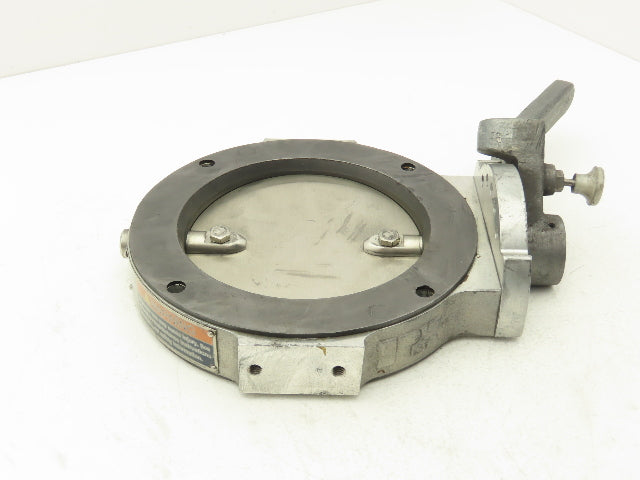 Patterson Kelley 6" Butterfly Valve 316SS Stainless Solids Flow 4-Bolt Wafer