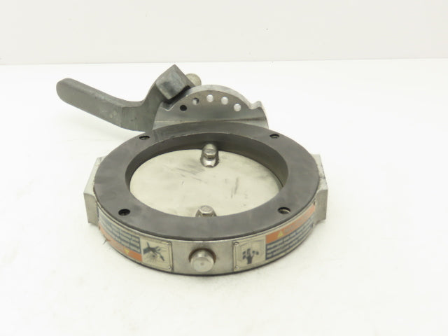 Patterson Kelley 6" Butterfly Valve 316SS Stainless Solids Flow 4-Bolt Wafer