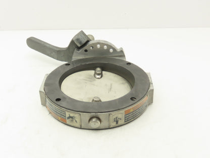 Patterson Kelley 6" Butterfly Valve 316SS Stainless Solids Flow 4-Bolt Wafer