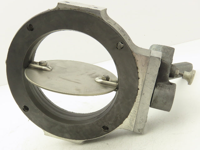 Patterson Kelley 6" Butterfly Valve 316SS Stainless Solids Flow 4-Bolt Wafer