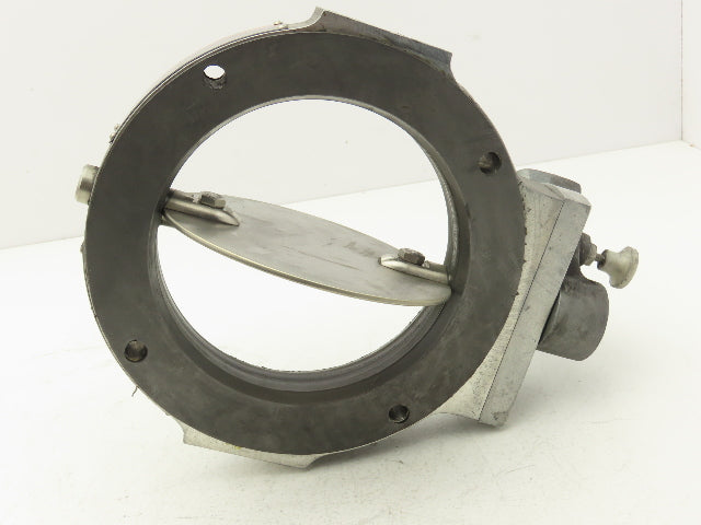 Patterson Kelley 6" Butterfly Valve 316SS Stainless Solids Flow 4-Bolt Wafer