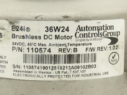 Hytrol e24i Roller Conveyor Motor 24VDC O-Ring Drive 033.09022