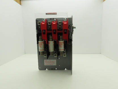 Siemens VBFS364 Panel Mounted Safety Disconnect Fused 200A 3 Pole 600VAC 125HP