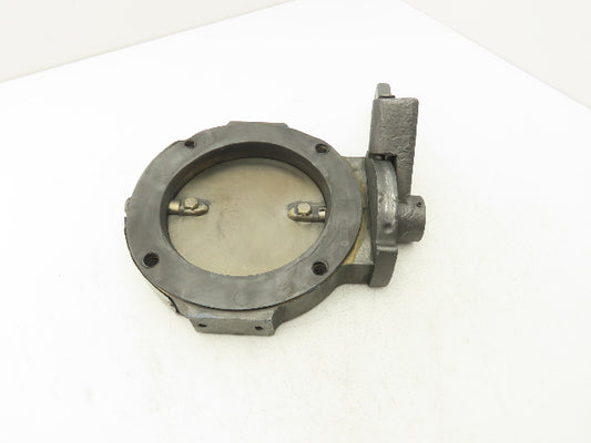 Patterson Kelley 6" Butterfly Valve 316 Stainless Disc Solids Flow 4-Bolt Wafer