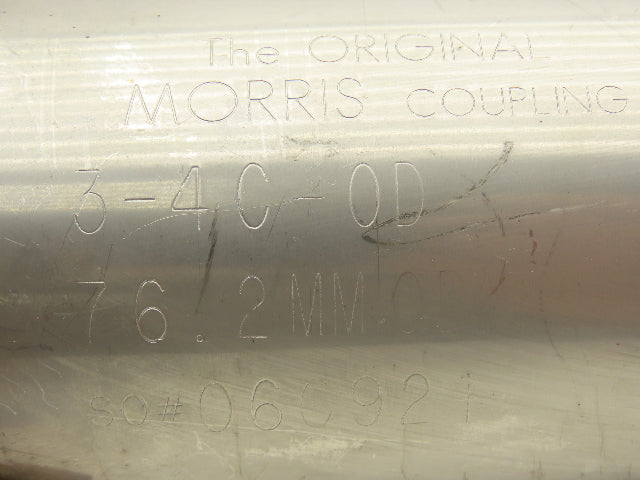 Morris 3-4 -C-OD 3" Pipe Compression Coupling 76.2mm 4-Bolt w/Gasket  Lot of 2