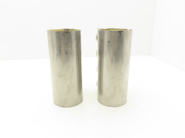 Morris 3-4 -C-OD 3" Pipe Compression Coupling 76.2mm 4-Bolt w/Gasket  Lot of 2