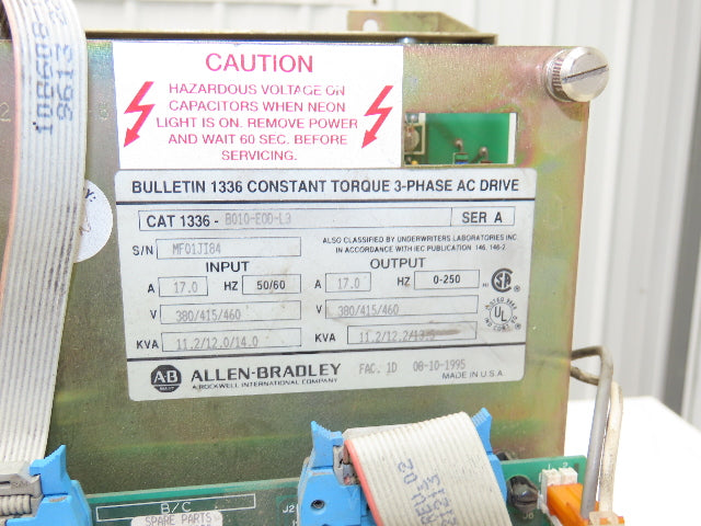 Allen Bradley 1336-B010-EOD-L3 Constant Torque AC Drive 3Ph 10Hp 13.5kw 460V