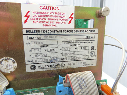 Allen Bradley 1336-B010-EOD-L3 Constant Torque AC Drive 3Ph 10Hp 13.5kw 460V