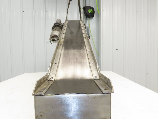 7"W x 51"L Magnetic Slide Bed Parts Chip Conveyor Incline Stainless 230/460V 3PH