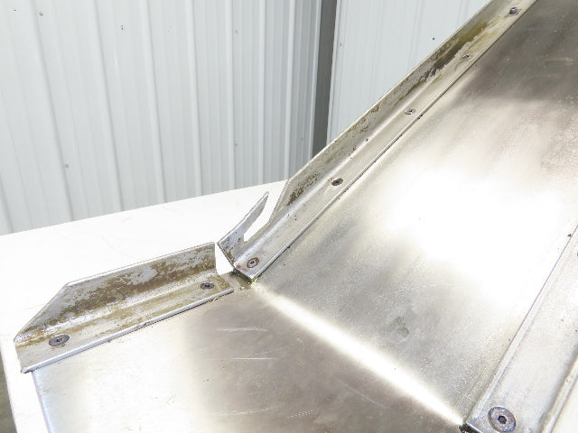 7"W x 51"L Magnetic Slide Bed Parts Chip Conveyor Incline Stainless 230/460V 3PH