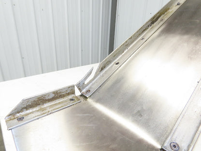 7"W x 51"L Magnetic Slide Bed Parts Chip Conveyor Incline Stainless 230/460V 3PH