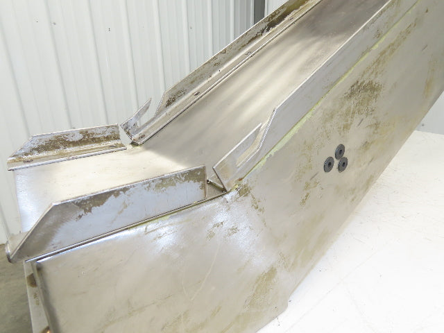 7"W x 51"L Magnetic Slide Bed Parts Chip Conveyor Incline Stainless 230/460V 3PH