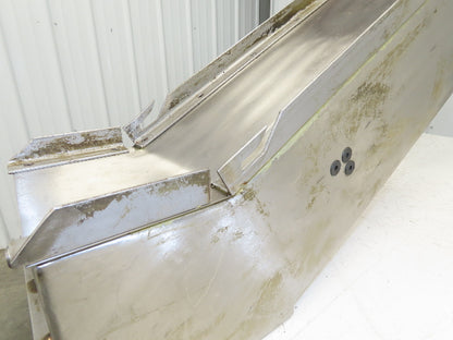 7"W x 51"L Magnetic Slide Bed Parts Chip Conveyor Incline Stainless 230/460V 3PH