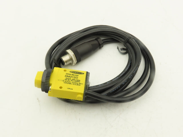 Banner SM312D MINI-BEAM Photoelectric Diffuse Sensor 380mm 10-30VDC