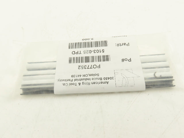 American Ring & Tool 5103-025 TPD Crescent Retaining Ring 1/4" Lot of 2000