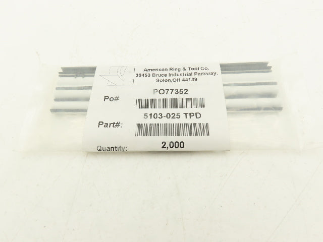 American Ring & Tool 5103-025 TPD Crescent Retaining Ring 1/4" Lot of 2000