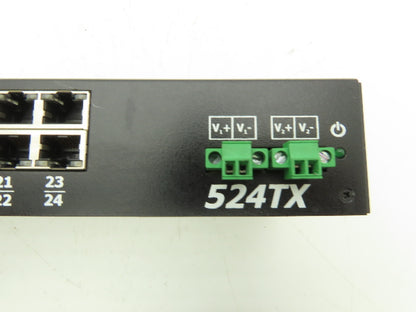 N-Tron N-TRON 524TX-A Umanaged Industrial Ethernet Switch 24 Port 10-30V 1.0A