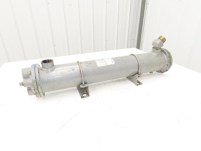 Taisei Kogyo FCI Oil Cooler Shell & Tube Heat Exchanger 2-Pass 1"x 1.25"NPT