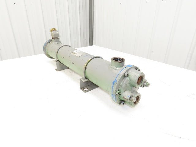 Taisei Kogyo FCI Oil Cooler Shell & Tube Heat Exchanger 2-Pass 1"x 1.25"NPT