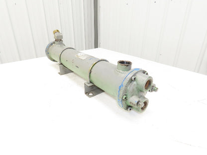 Taisei Kogyo FCI Oil Cooler Shell & Tube Heat Exchanger 2-Pass 1"x 1.25"NPT